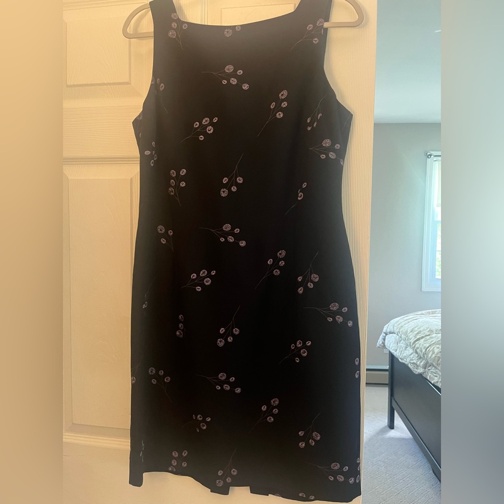 Jones New York Black Sheath Mini Dress